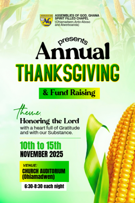 Thanksgiving Church Flyer Template | PosterMyWall