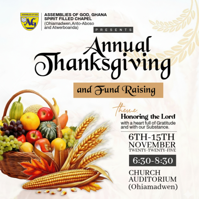 Thanksgiving Church Flyer Template | PosterMyWall