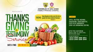 White Thanksgiving Testimony Service Digitale display Template