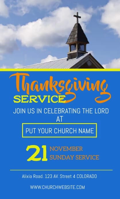 thanksgiving church flyer template Legal US