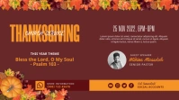 Thanksgiving Church Service Presentation (16:9) template