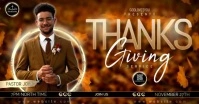 THANKSGIVING CHURCH SERVICE TEMPLATE Facebook Shared Image
