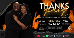 Черный Thanksgiving Church Event Facebook Shared Image Template