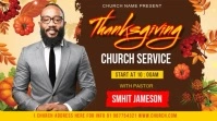 thanksgiving church services Presentation (16:9) template