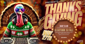 thanksgiving club bar party event design template Изображение, которым поделились на Facebook