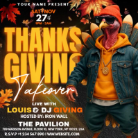 Thanksgiving Party Template Square (1:1)