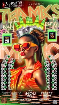 Thanksgiving Club Party event Ad Design Template Instagram Story