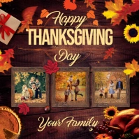 Thanksgiving Collage Instagram Post template