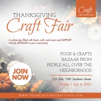 Thanksgiving Craft Fair Instagram Post template