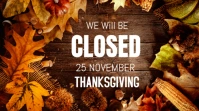 Thanksgiving day closed Affichage numérique (16:9) template