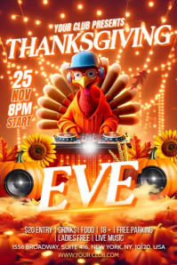 Thanksgiving Day Transparent 4 stopy × 6 stóp template