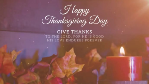 Cokelat Christian Thanksgiving Greeting Digitalanzeige Template