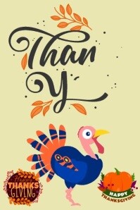 Thanksgiving Day Póster Poster template