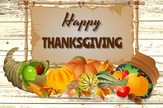 Thanksgiving day poster template2 | PosterMyWall