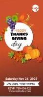 Thanksgiving Day Rack card template