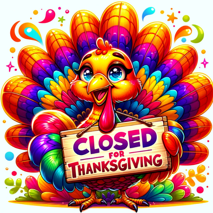THANKSGIVING DAY SHOP CLOSED NOTICE TEMPLATE PosterMyWall