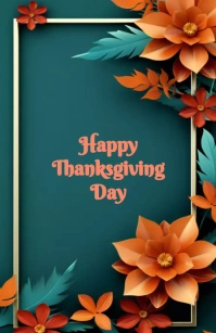 Thanksgiving Day Template Tabloid