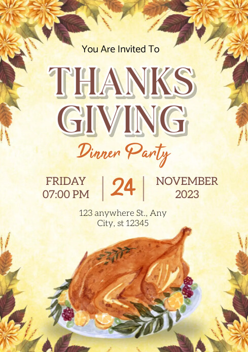 thanksgiving Template | PosterMyWall
