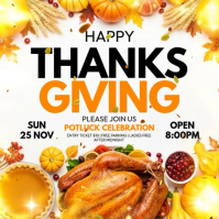 thanksgiving สี่เหลี่ยมจัตุรัส (1:1) template