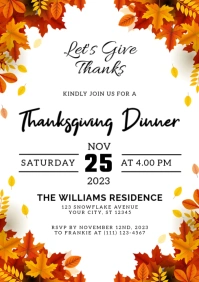 thanksgiving A4 template