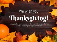 Thanksgiving Yard Sign template