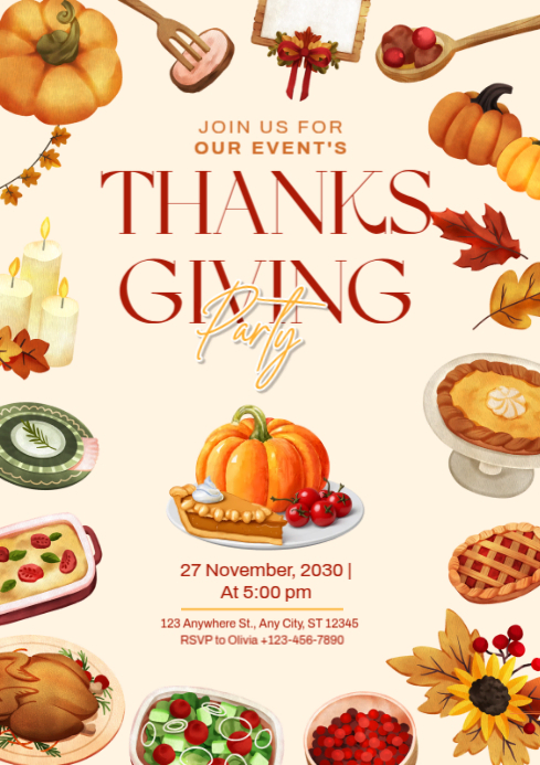 thanksgiving Template | PosterMyWall