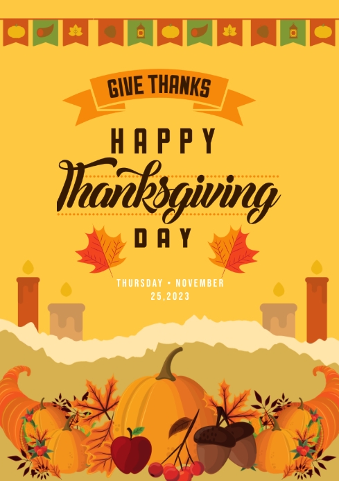 THANKSGIVING Template PosterMyWall