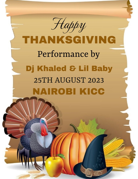 Thanksgiving Flyer (US Letter) template