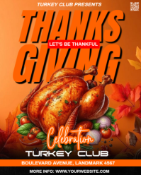 Vermelho Thanksgiving Celebration Instagram Portrait Template