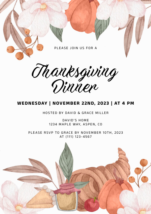 thanksgiving Template | PosterMyWall