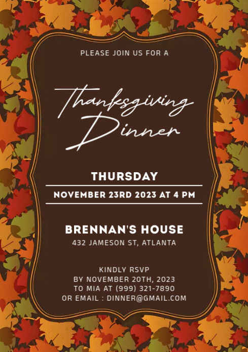 thanksgiving Template | PosterMyWall