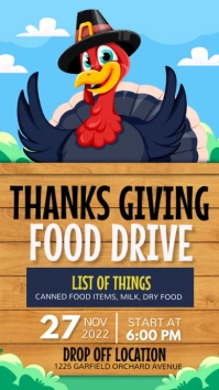 thanksgiving Historia de Instagram template