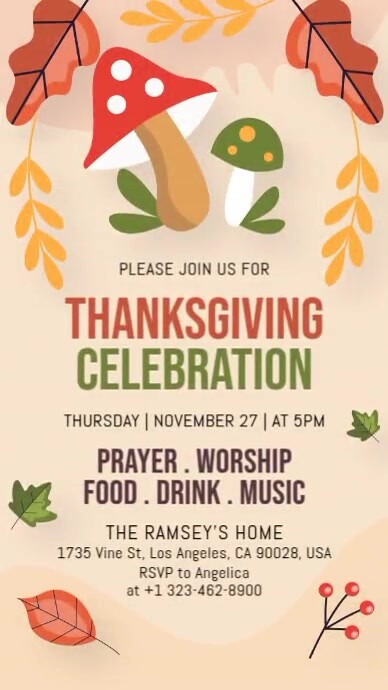 thanksgiving Template | PosterMyWall
