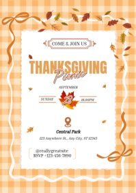 Thanksgiving A4 template