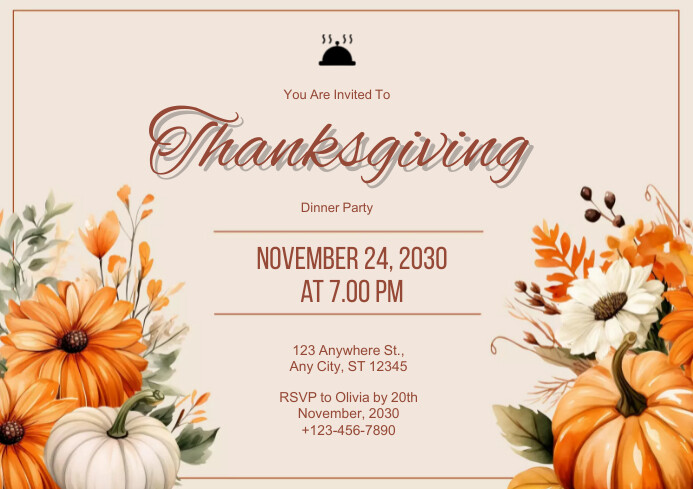 Thanksgiving Template PosterMyWall