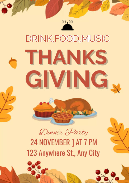 Thanksgiving Template PosterMyWall