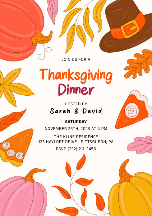 Thanksgiving Template PosterMyWall