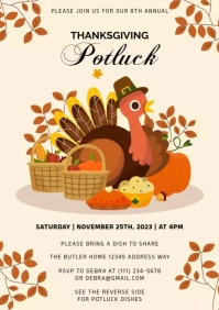 thanksgiving A4 template