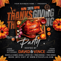 Thanksgiving Сообщение Instagram template