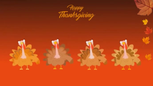 Red Thanksgiving Celebration งานแสดงผลงานแบบดิจิทัล Template