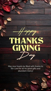 THANKSGIVING Historia de Instagram template
