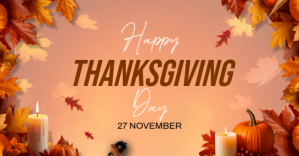 Brown Thanksgiving Celebration Facebook-evenementomslag Template