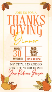 Thanksgiving Instagram Story template