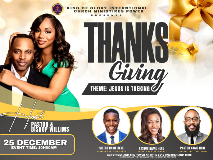 Thanksgiving Template PosterMyWall Thanksgiving Template PosterMyWall