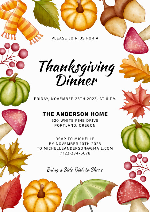 Thanksgiving Template PosterMyWall