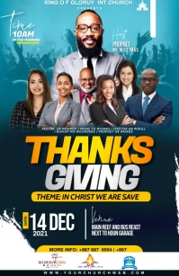 THANKSGIVING Half Page Wide template