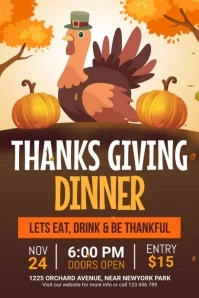 thanksgiving Poster template