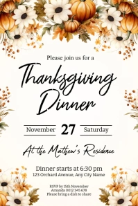 thanksgiving Poster template