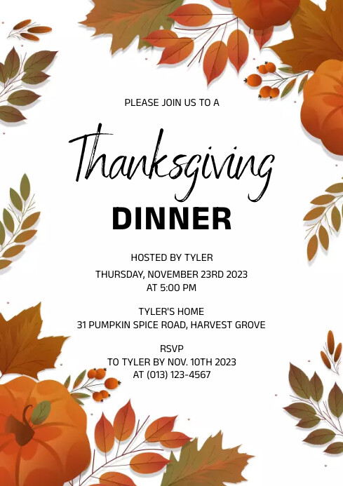 Thanksgiving Template PosterMyWall
