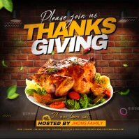 Thanksgiving Instagram-Beitrag template
